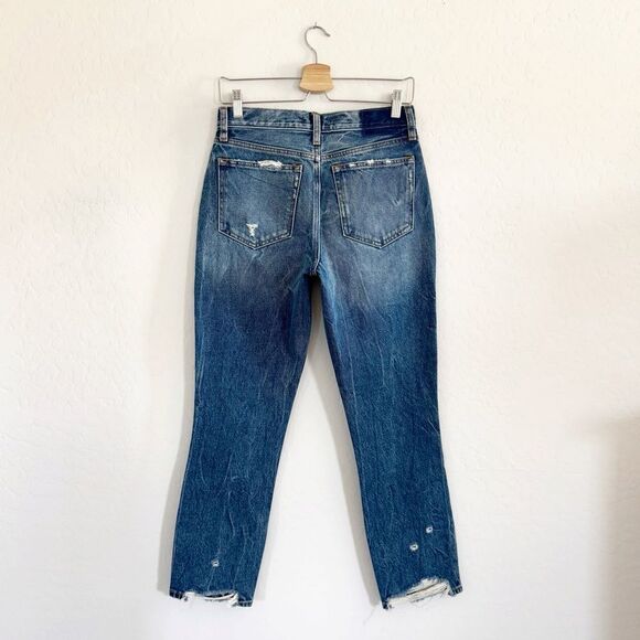 NEW Abercrombie & Fitch High Rise Distressed Mom Jean Size 26/2 R - Picture 6 of 10